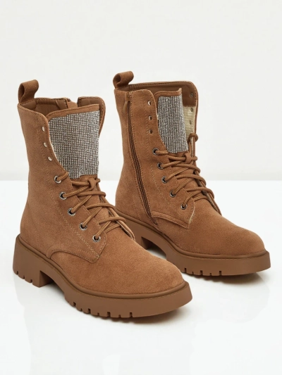 Öko-seemisnahast paeltega naiste saapad Ferlyne