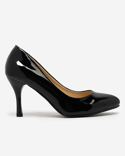 Royalfashion Mustad lakitud Degonola kontsapumbad