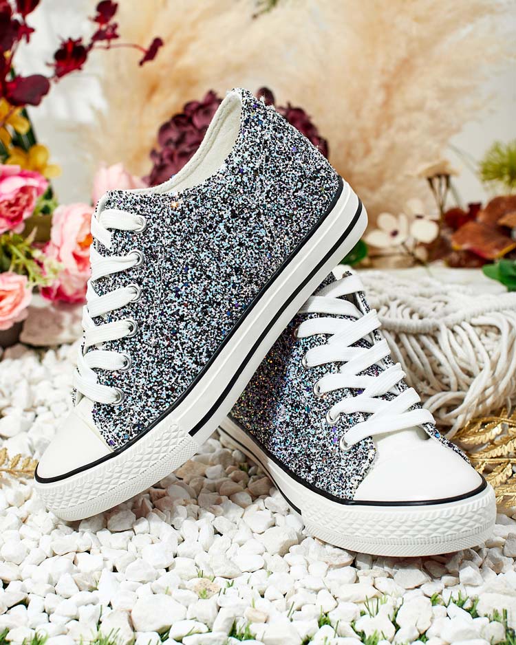 Royalfashion Women's sneakers on covered heel Finia