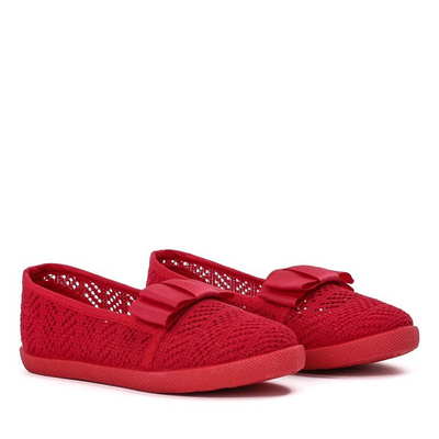Red girls' slip on sneakers Tabbi - Footwear