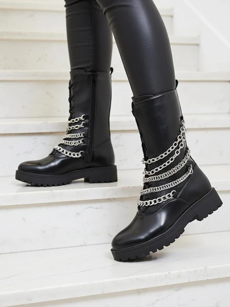 Royalfashion Women's bagger boots in black Goserre