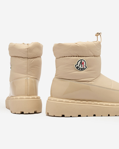 Royalfashion Naiste liibuvad lumesaapad beeži värvi Ireda