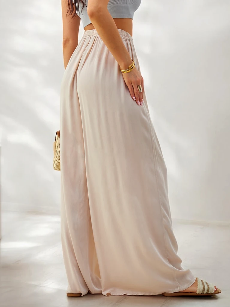 Royalfashion Вискозные прямые женские брюки из ткани