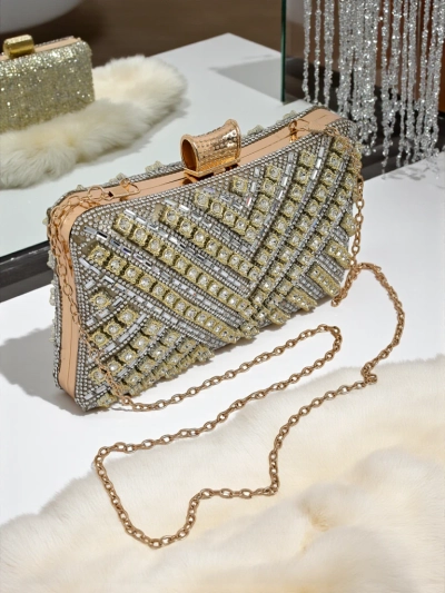 Royalfashion Women's Clutch Bag with Cubic Zirconia Seraphine Glint
