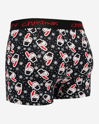Royalfashion Christmas mustad meeste bokserid