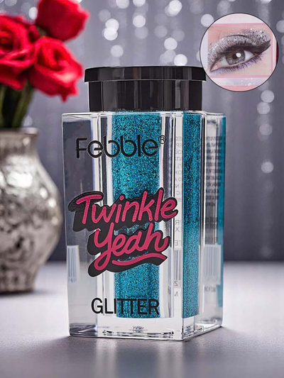 Twinkle Yeah Turquoise face and body glitter