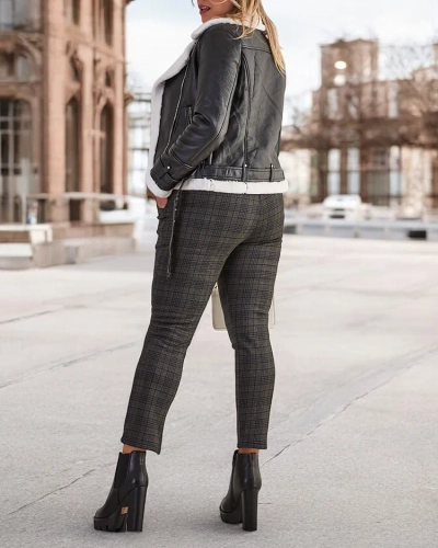 Royalfashion Warmed naiste teggings püksid PLUS SIZE