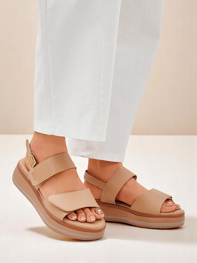 Royal Fashion Women's Thick-Soled Tulip Sandals