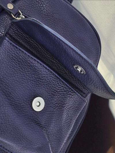 Plecak damski Callista od Królewska Moda, skóra ekologiczna, granatowy