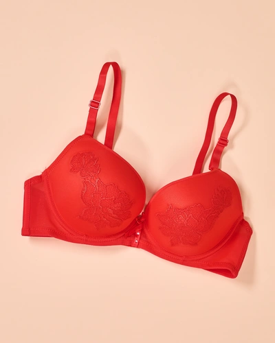 Royalfashion Women's padded bra with lace