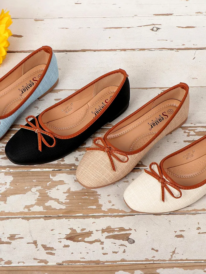 Royalfashion Женские балетки с блестками и бантом Aramie