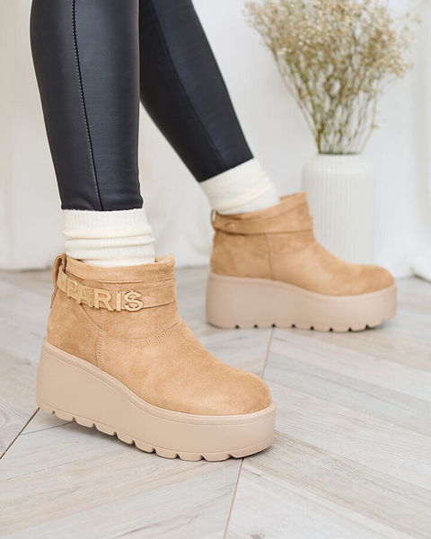 Royalfashion helepruunid naiste kingad a'la lumesaapad ornamentidega Parisela