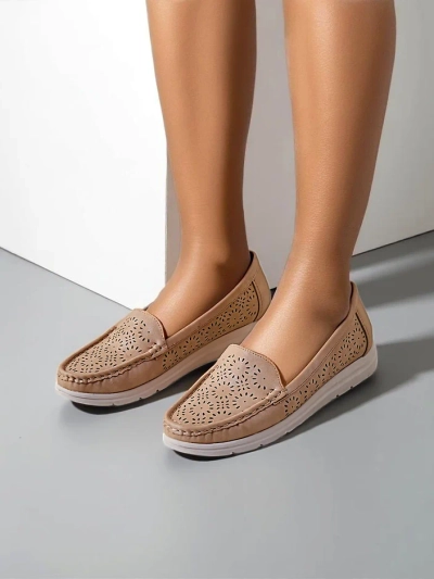 Royalfashion Perforated women's moccasins Besset