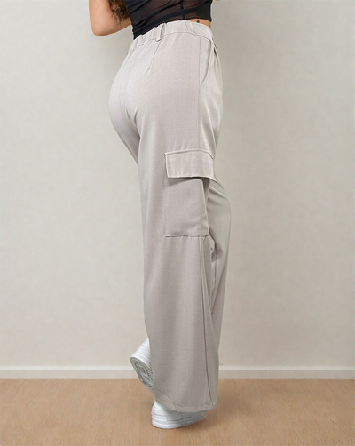 Royalfashion Women's wide pants with pockets