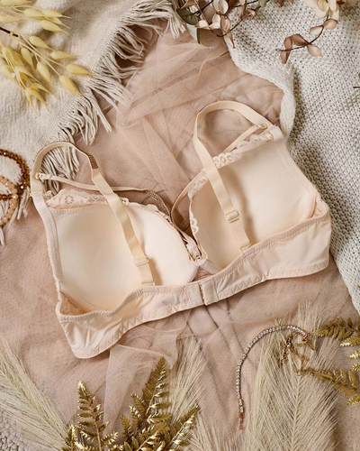 Royalfashion Women's bra decorated with lace