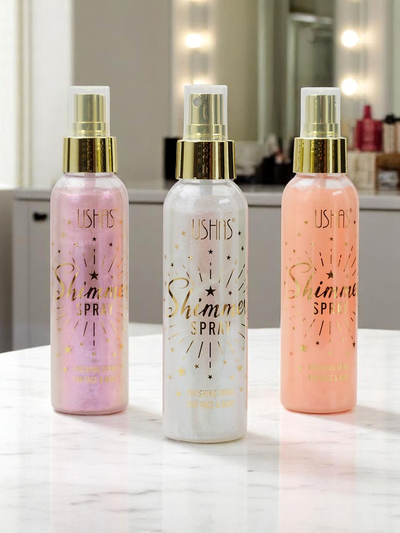 USHAS Summer Spray – Näo ja keha vedel highlighter Valge