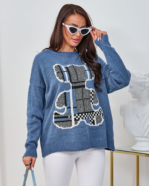 Royalfashion Tumesinine naiste teddy kampsun
