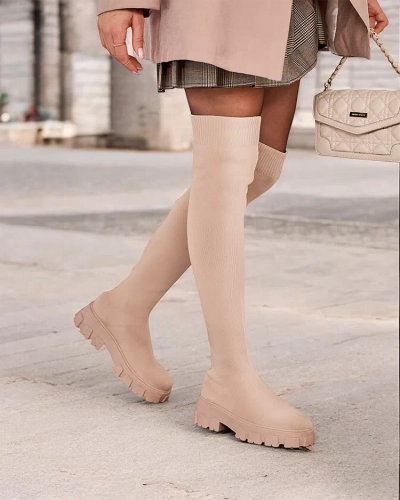 Royalfashion Women's Slip-On Boots Ohorro