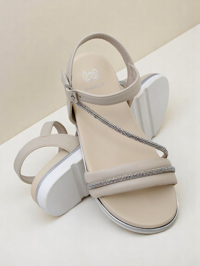 Royal Fashion Women's Rhinestone Wedge Sandals Magnol
