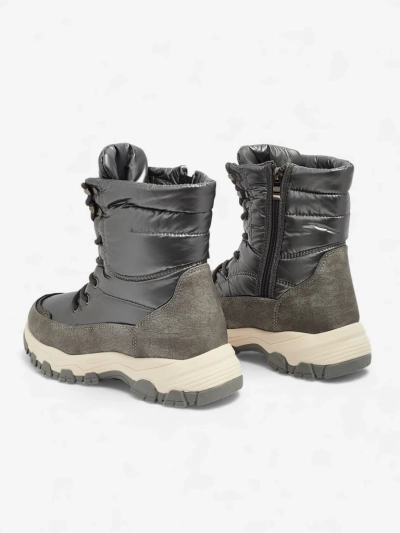 Naiste poolsaapad Aurora Hõbedased Ökoloogilised Vabaaja Talvesaapad