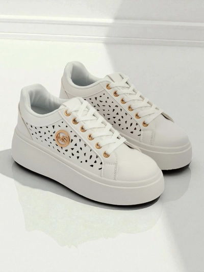 Aurelia Bianca – Valged Royalfashion Ecru platvormiga tossud