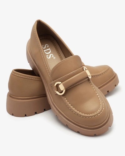 Royalfashion Women's moccasins in light brown Desise