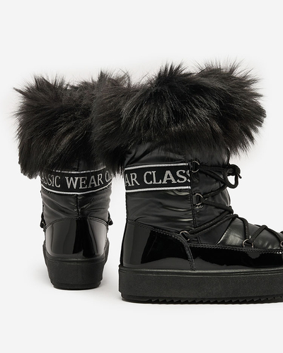 Royalfashion Ботинки на шнуровке a'la snow boots with fur Heccti