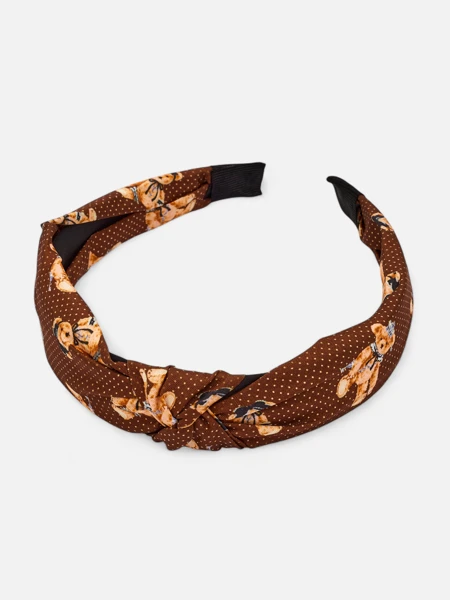Royalfashion Polka Dot and Bear Braided Headband