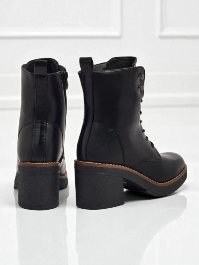 Женские ботинки Zeltra из экокожи на каблуке