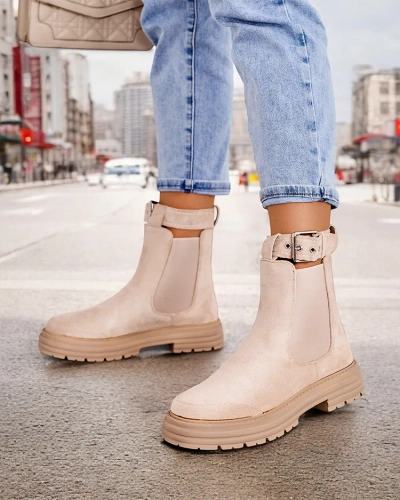 Royalfashion Veni's ankle boots with decorative strap Ozzoas