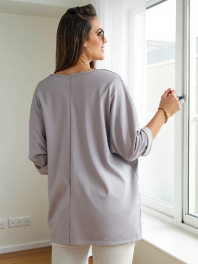 Royalfashion Naiste viskoospluus, millel on sädelevad kirjutised