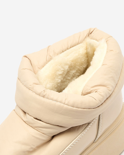 Royalfashion Naiste liibuvad lumesaapad beeži värvi Ademra