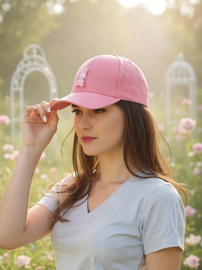 Royalfashion Cap with Visor and Bunny Chic Patch