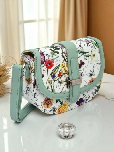 Royalfashion Women's Small Floral Faux Leather Handbag Ori Elle