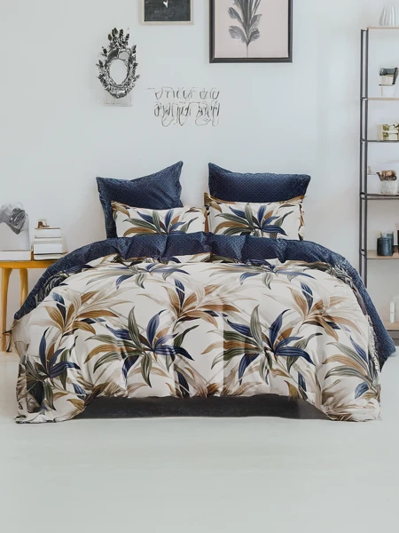 Royalfashion Mustriline voodipesu 180x200 komplekt 3 OSA