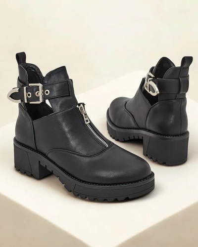 Royalfashion Women's workery style boots Komowi