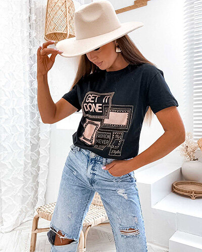 Royalfashion Женская футболка с принтом