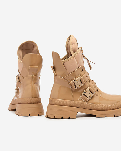 Royalfashion Светло-коричневые женские сапоги-багги Hennobs