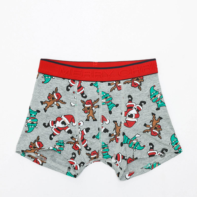 Gray boys 'Christmas boxer shorts - Underwear