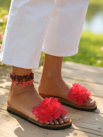 Royalfashion Женские шлепанцы с цветочками Flora Soft