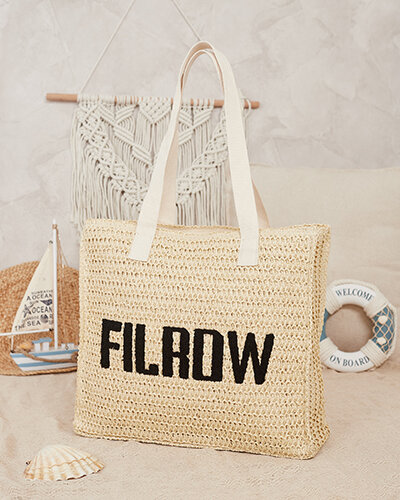 Royalfashion Suur naiste õlgedest käekott