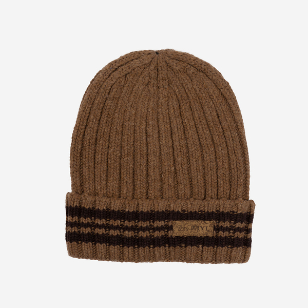 Men's brown wool-blend hat - Accessories