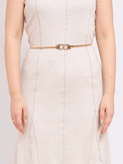 Aurelia Roma – Gold thin metal women's belt with decorative buckle
