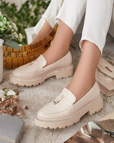 Royalfashion Women's moccasins with zircons Ali