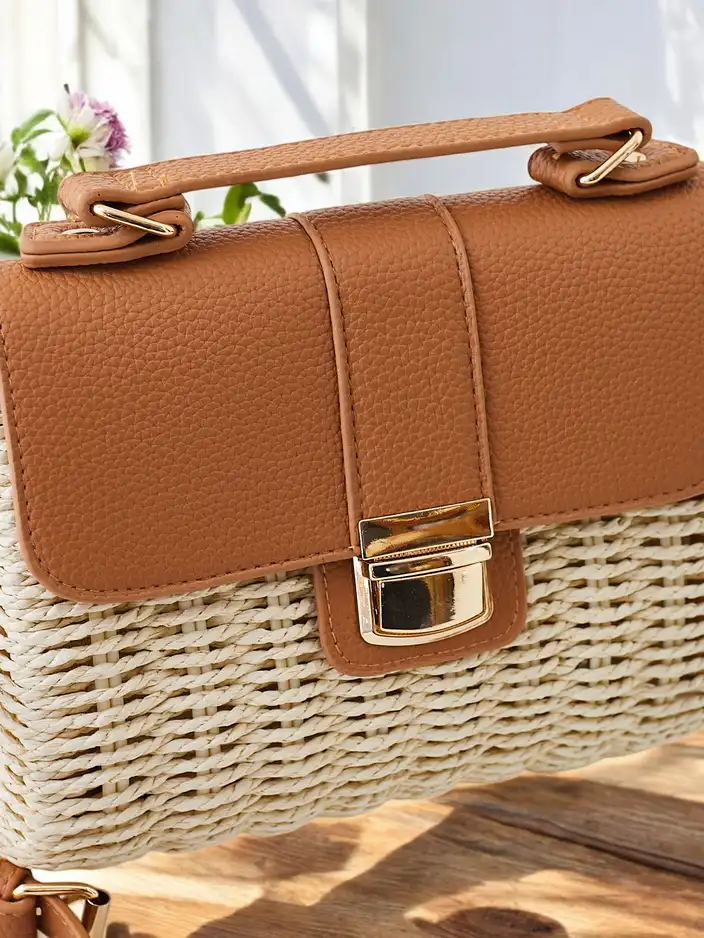 Royalfashion Small wicker handbag type trunk