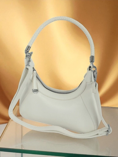 Royalfashion Väike naiste öko-nahast käekott dekoratiivse rihmaga Lacquea