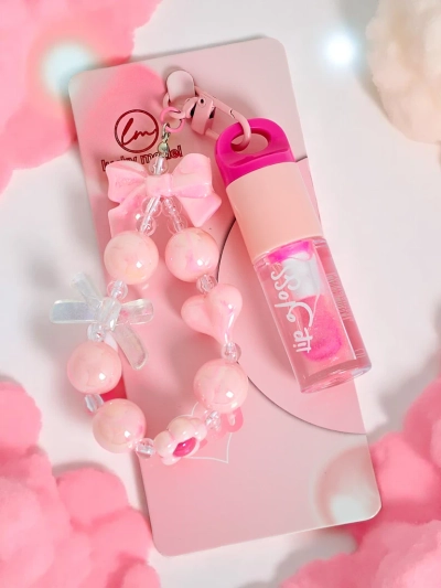 Lip gloss for children with bracelet Colorless