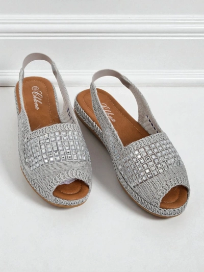 Royalfashion Женские сандалии эспадрильи с цирконами Belle Sparkle