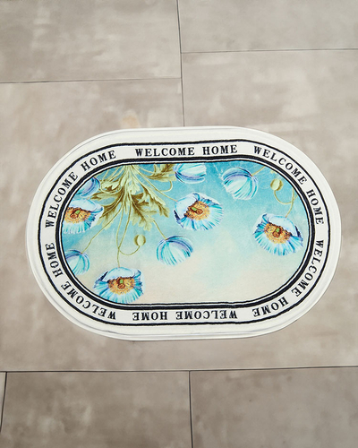 Royalfashion Красочный коврик с цветами 40x60