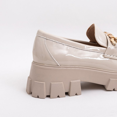 Helebeežid naiste lakitud poolkingad ketiga Ginevra - Jalatsid